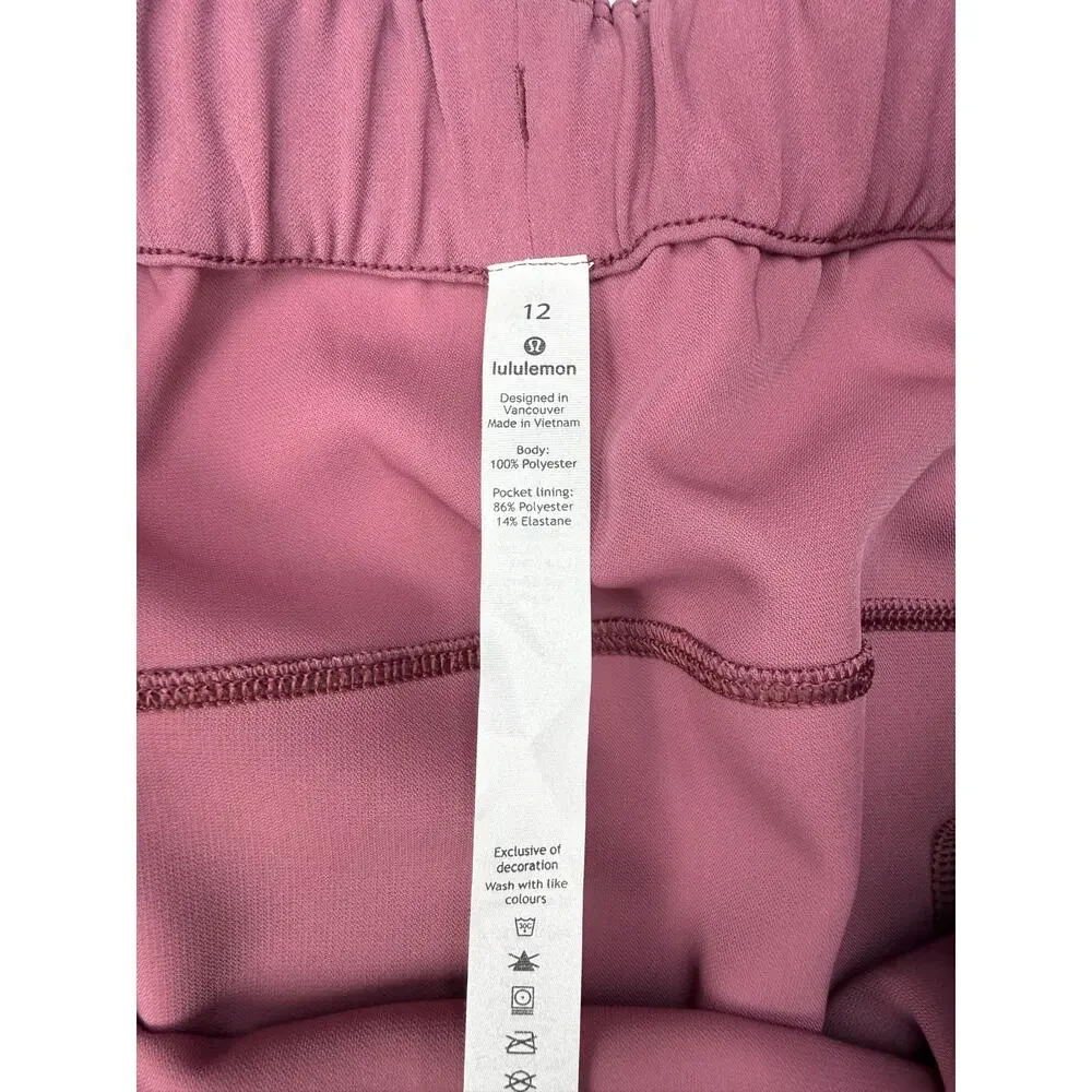 LULULEMON On The Fly Woven Skirt Size 12 Misty Merlot - Picture 5 of 8